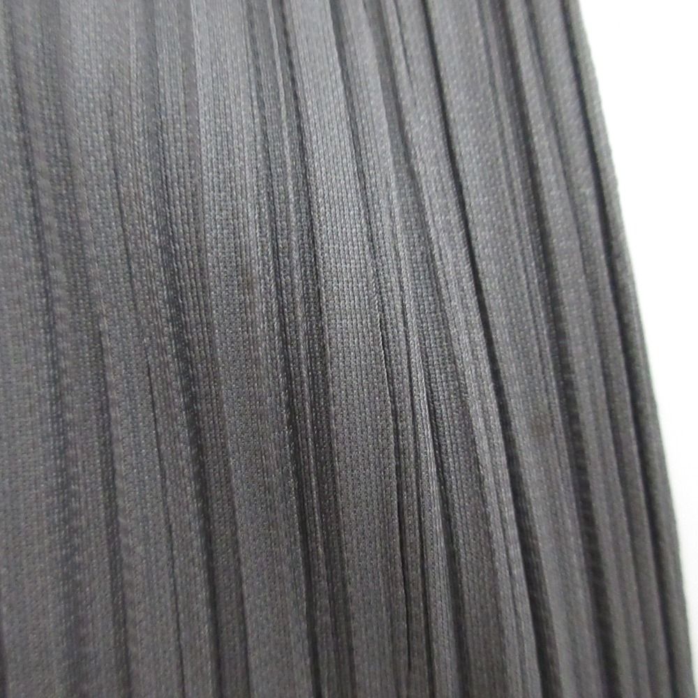  PLEATS PLEASE プリーツプリーズ イッセイミヤケ オープンフロント カーディガン PP 04-JO 607 サイズ4 グレー レディース 古着 長袖 カーディガン ボレロ アンサンブル