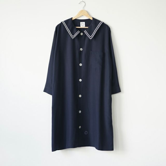 ORCIVAL | CDN SAILOR DRESS dark navy|blue size 1 | オーシバル セーラーワンピース ブルー ダークネイビー フレンチ