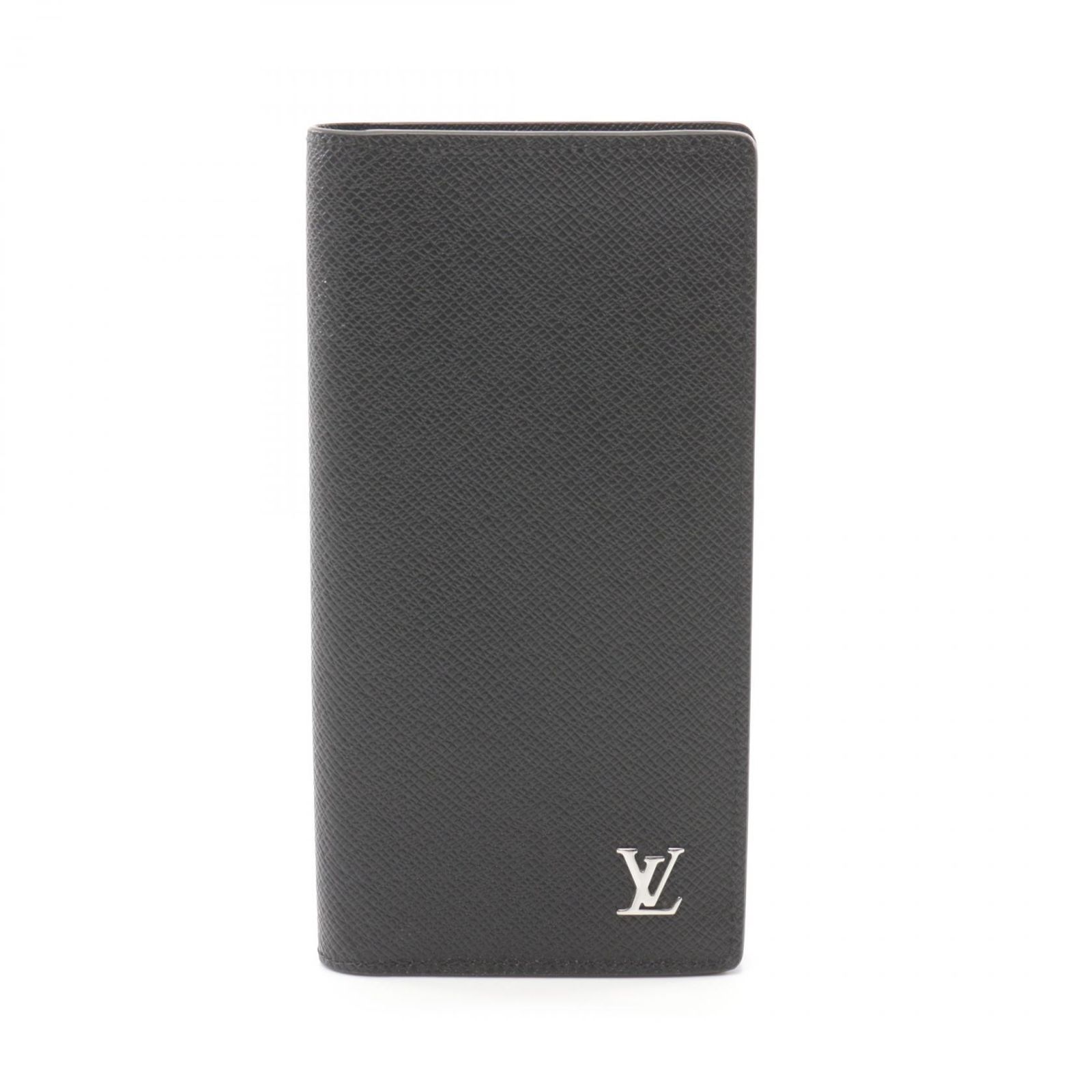 ルイ ヴィトン LOUIS VUITTON 二つ折り長財布 ポルトフォイユ ブラザ M30285 ブラック レザー ポルトフォイユ ブラザ メンズ Used A