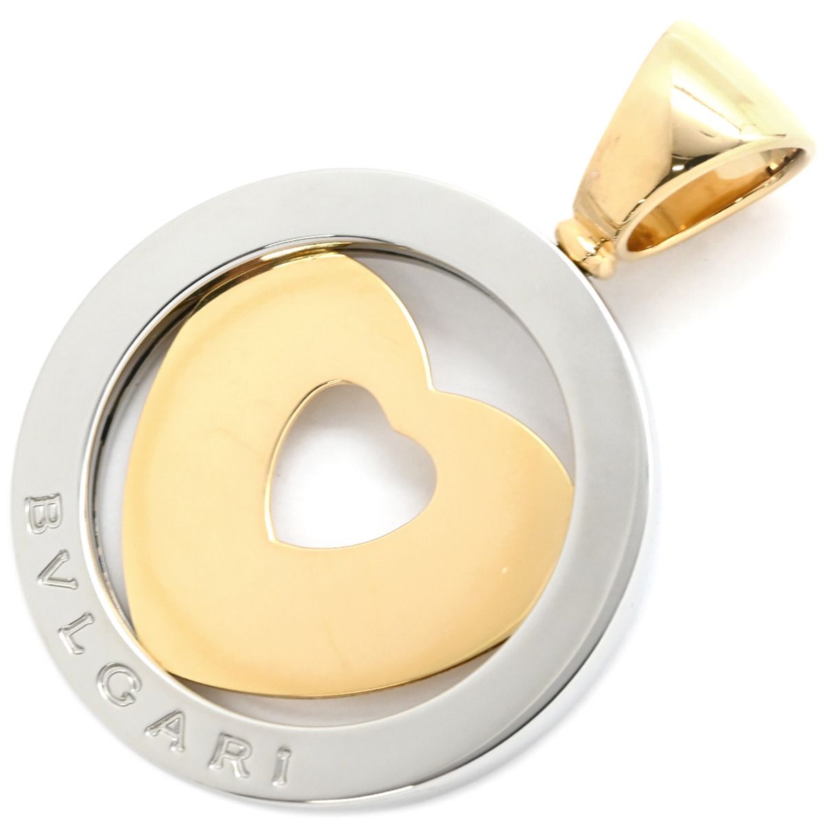 ブルガリ BVLGARI ペンダントトップ トンド K18YG ステンレス