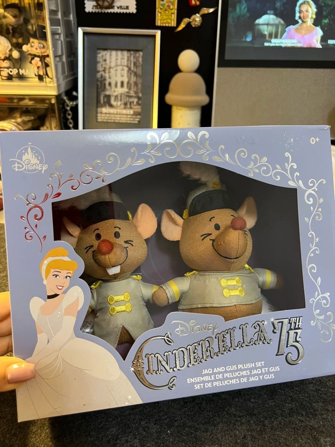 香港ディズニーランド　シンデレラ 75周年　ガス　ジャック　ぬいぐるみ　セット 海外限定 香港ディズニー シンデレラ ガス ジャック 75周年