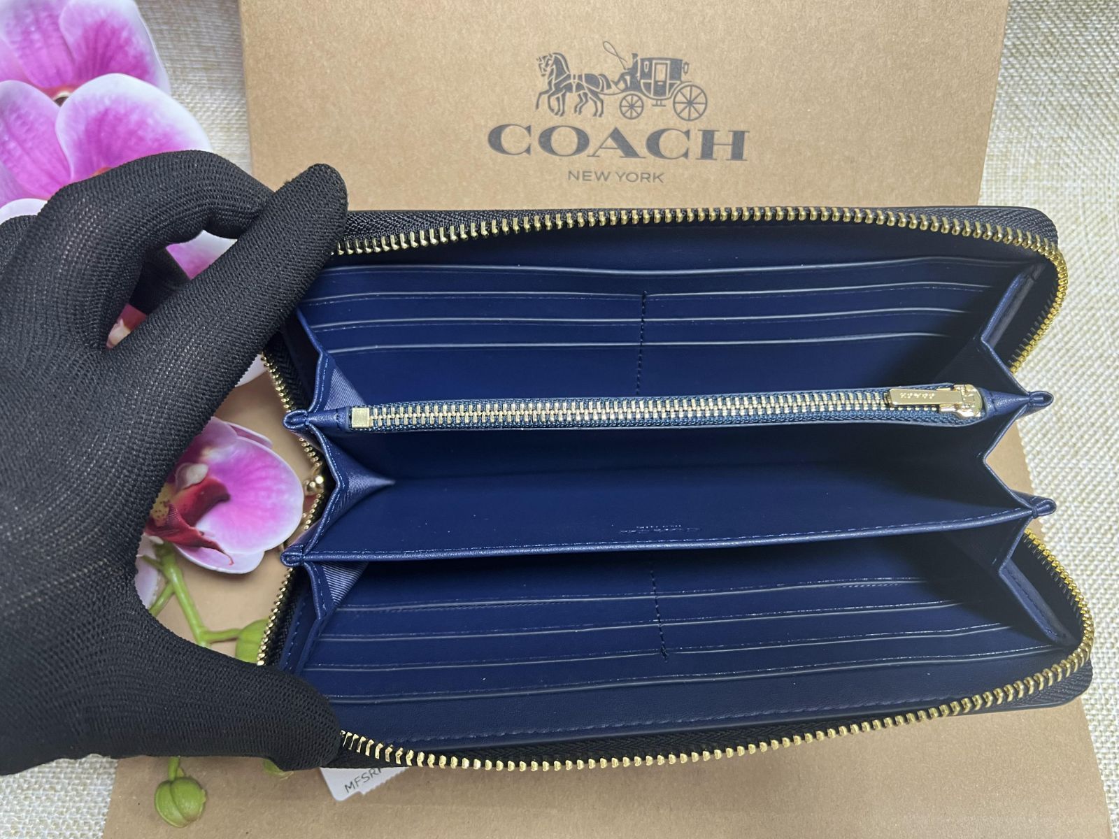 コーチ 財布 COACH 長財布 アコーディオン ジップ ウォレット