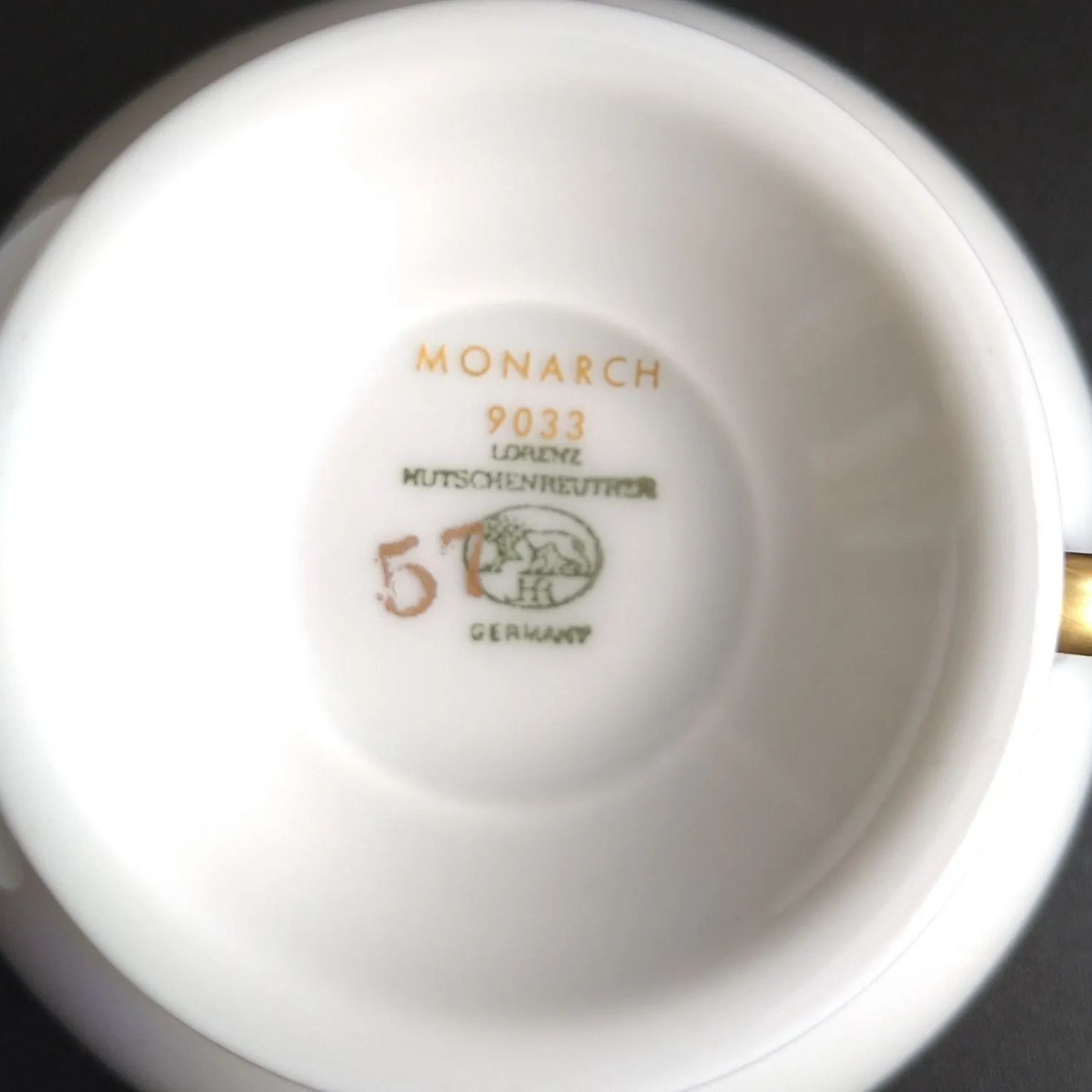 美品❗フッチェンロイター◇ティーカップ濃青コバルト◇ドイツ 