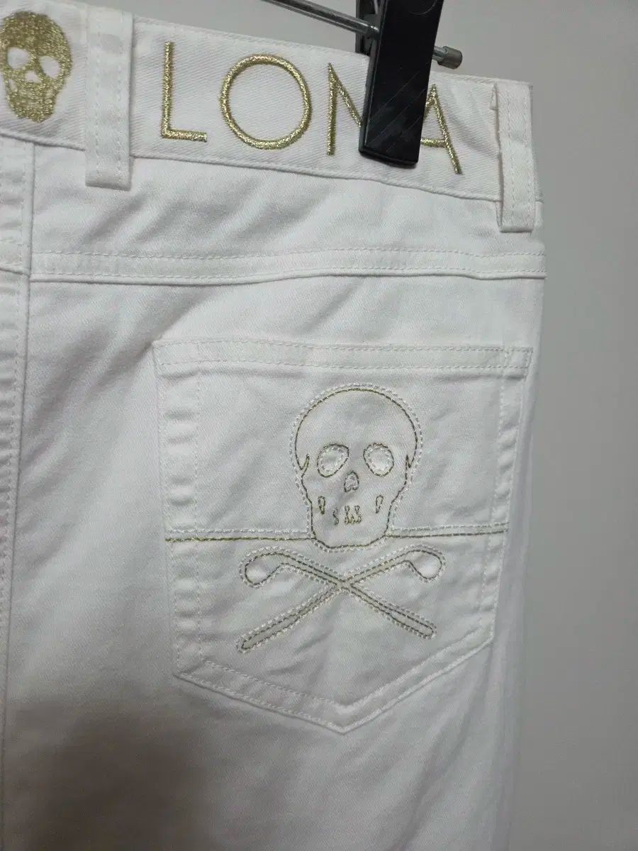 MARK & LONA(マークアンドロナ) ホワイトゴルフパンツ M MARK&LONA