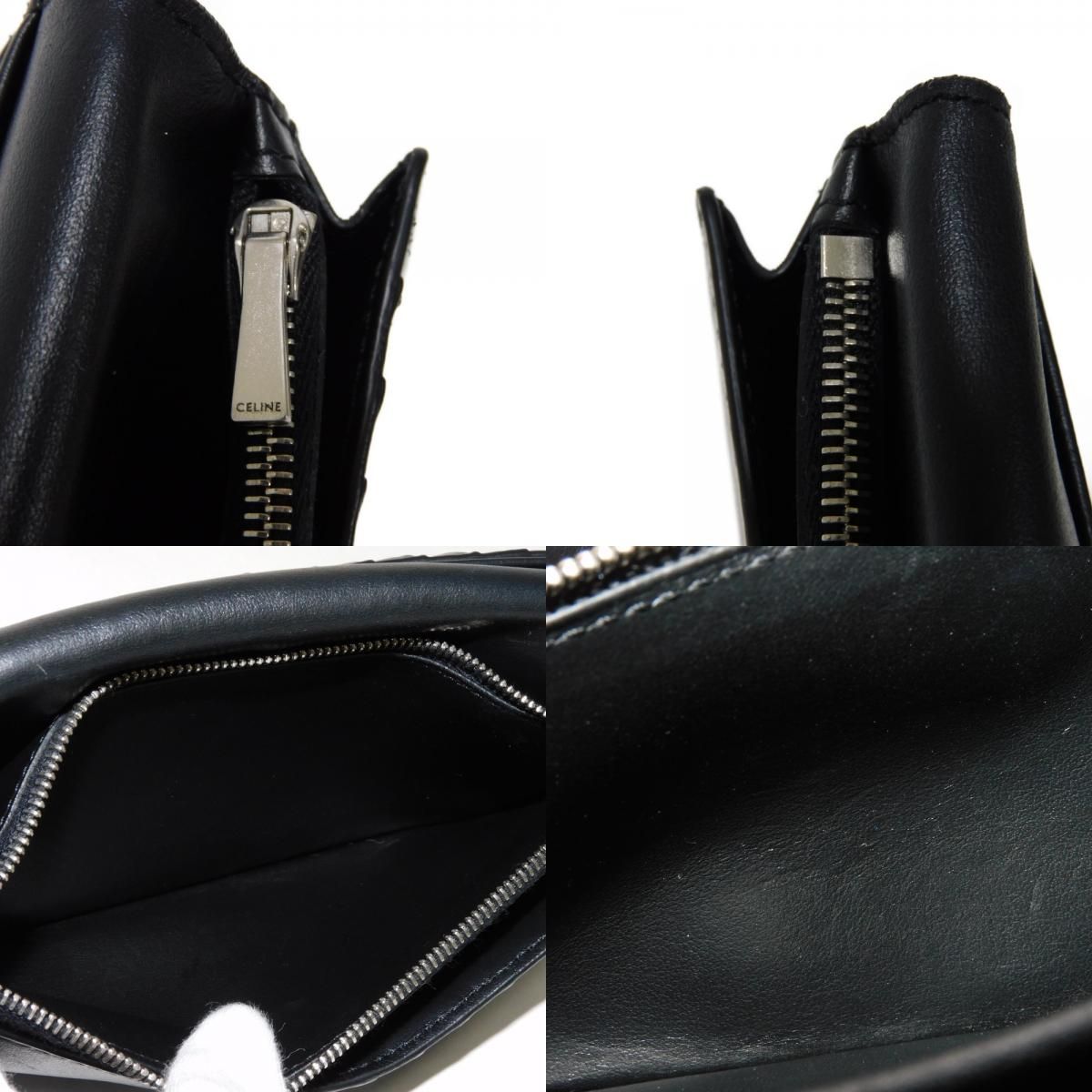 CELINE セリーヌ バーティカル ウォレット 現行 グレイン カーフ  