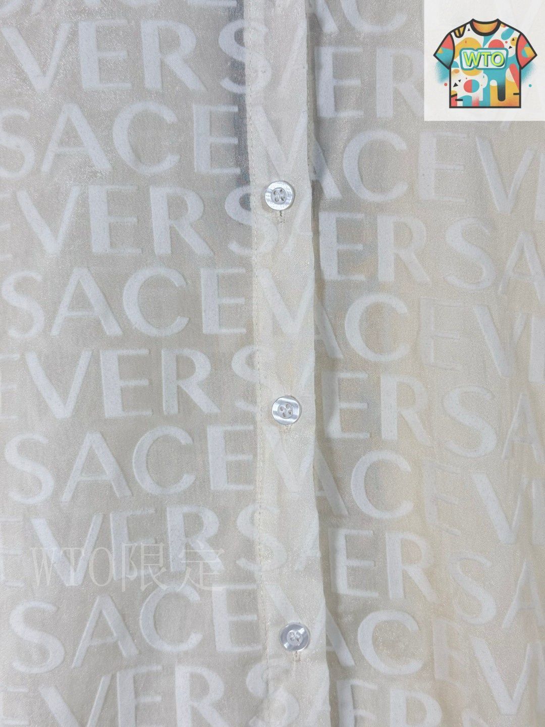 今日特価】Versace All-Over Logo Flocked Jacquard Letter Long
