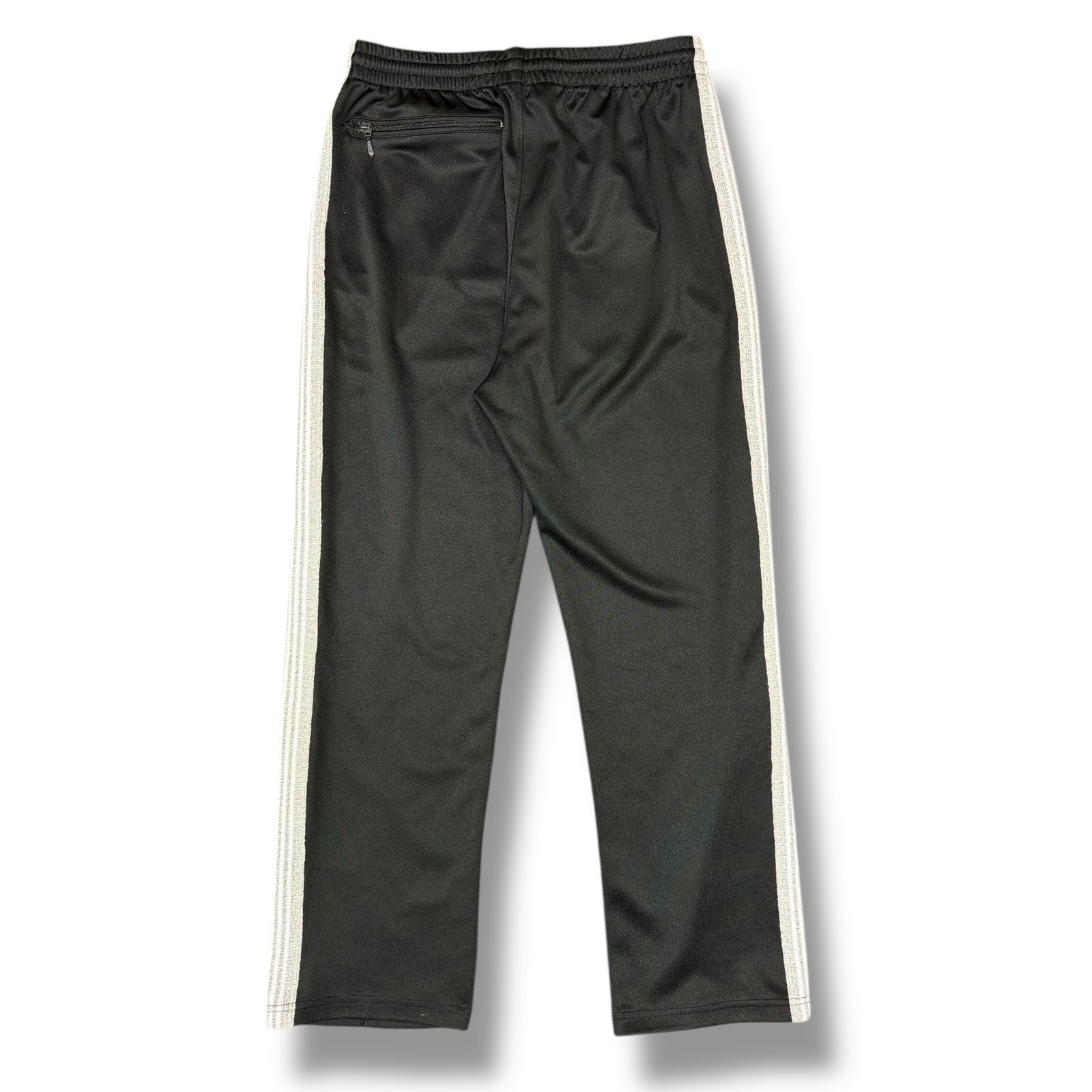 Needles × AWGE NARROW TRACK PANT - POLY SMOOTH ポリスムース ナロートラックパンツ イージーパンツ ニードルス ニードルズ アウグ コラボ IN 933 ブラック L 1455 M 5