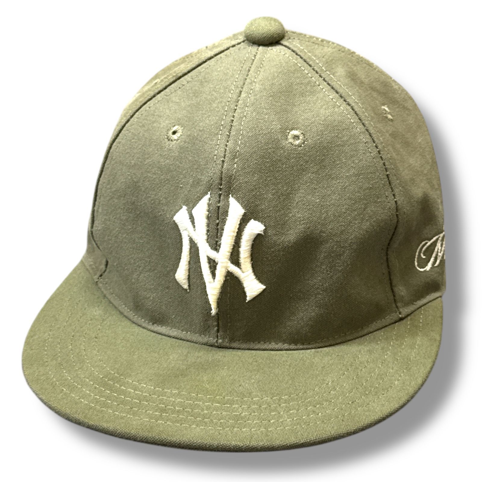 NV LOGO ARMY CAP NV LOGO FR ARMY COTTON CAP （Vintage Green×Orange）