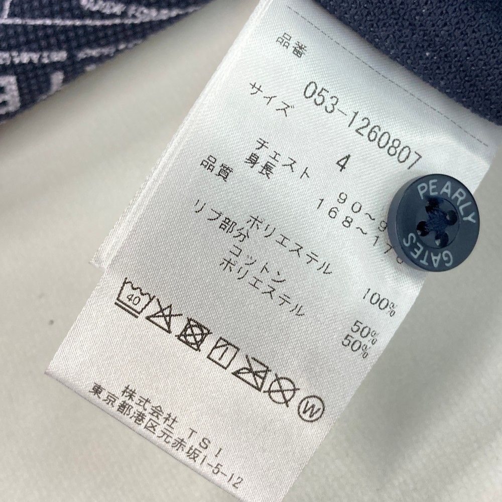 バーバリーゴルフ　ポロシャツ LL ノバストライプ　ベージュ　半袖　ホースロゴ パーリーゲイツ PG ストライプサッカーフロントロゴ半袖