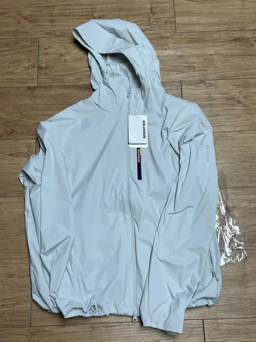 SALOMON サロモン モディ セイ ウィンドシェル ウインドブレーカー ライトグレー