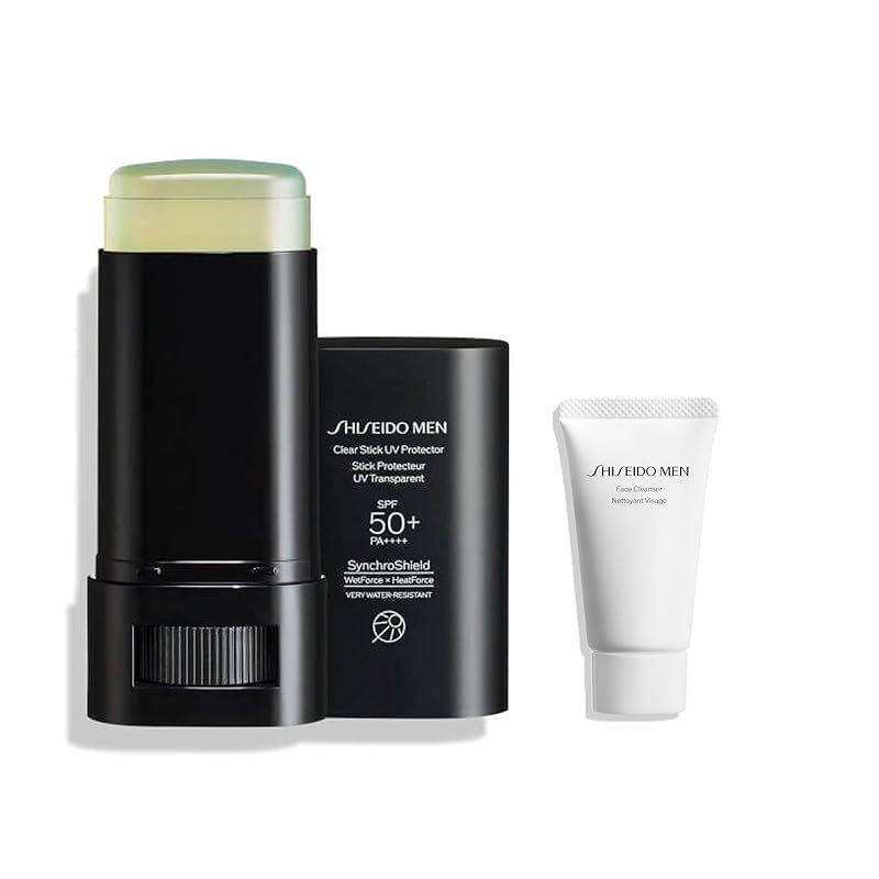 【新品】 SHISEIDO MEN 資生堂メン クリアスティック UVプロテクター 日焼け止め セット 洗顔小型付き 20g+30gメンズ SPF50+ PA++++ シトラスウッディ【限定】 0