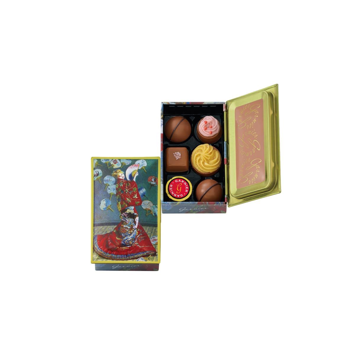 904 ガルニエ D 6個 アート缶 チョコレート