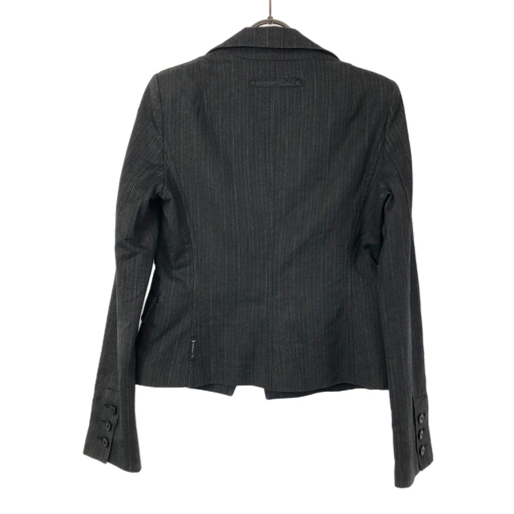 ARMANI JEANS - アルマーニジーンズ ストライプ テーラードジャケット 34 グレー系 ARMANI JEANS レディース アルマーニジーンズ ストライプ テーラードジャケット 34 グレー