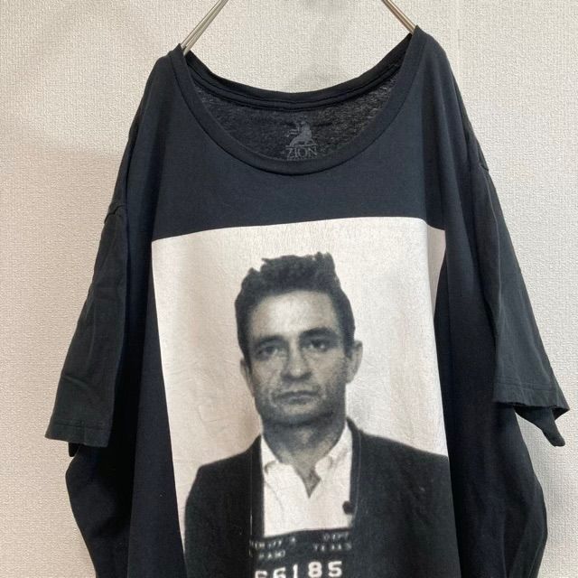 ジョニーキャッシュTシャツJohnny CashバンドTフォト大きいサイズ