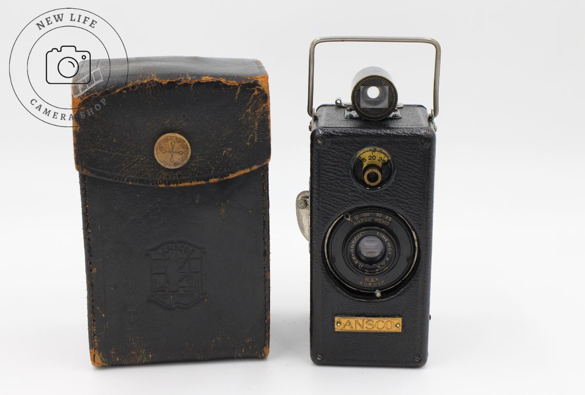 稀少 MEMO Camera ILEX-ANSCO Cinemat F6.3 ボックスカメラ 純正ｹｰｽ付 10767