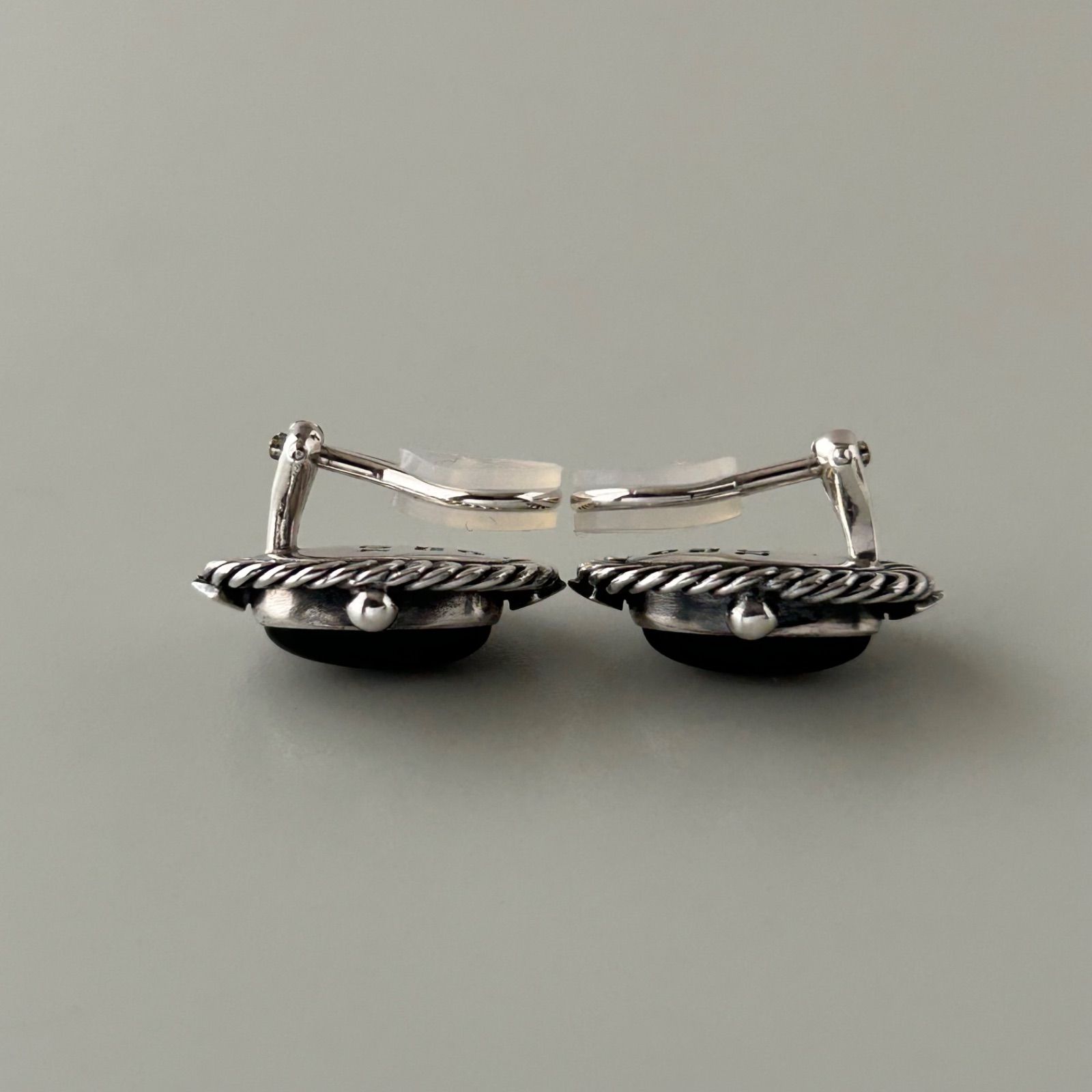 ジョージジェンセン イヤリング 2004 オニキス AG925 Georg Jensen 