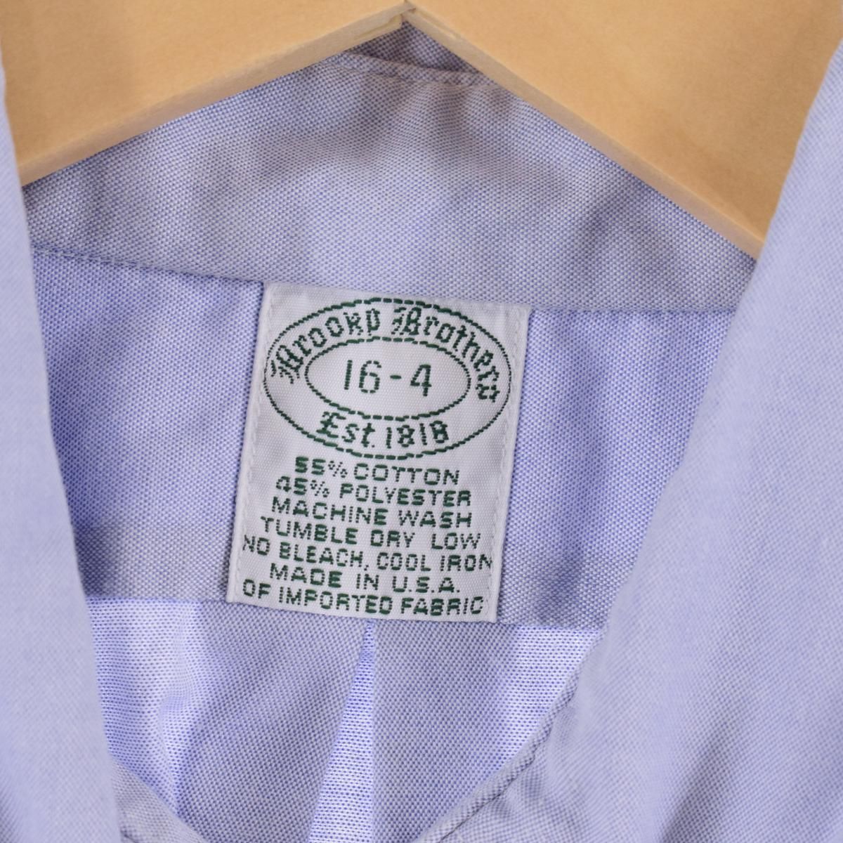 古着 90年代 ブルックスブラザーズ Brooks Brothers Est.1818 長袖 ボタンダウンシャツ USA製 メンズM  ヴィンテージ/eaa309718