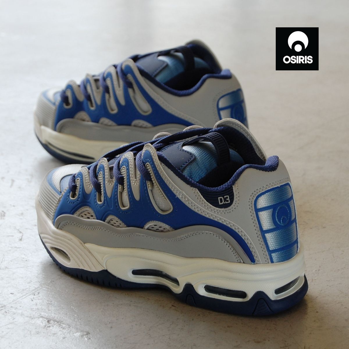 OSIRIS D3 2001 grey/blue/black オサイラス グレー ブルー