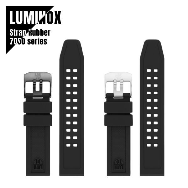LUMI-NOX 7050 ブラックラバーベルト時計 美品】 ルミノックス 腕時計