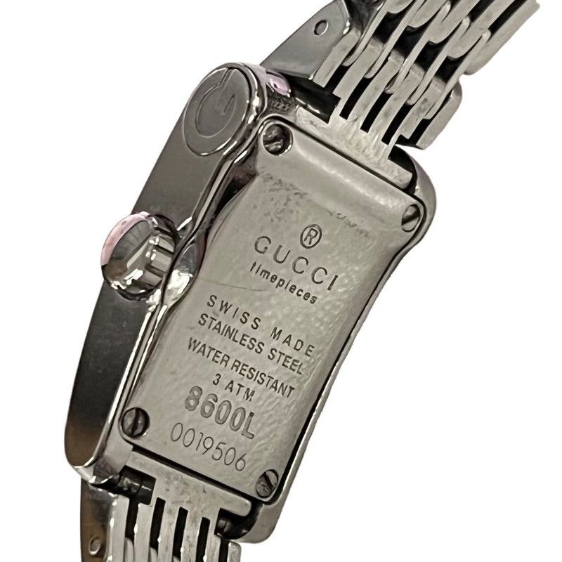 GUCCI グッチ Gメトロ クオーツ腕時計 8600L シルバー文字盤 