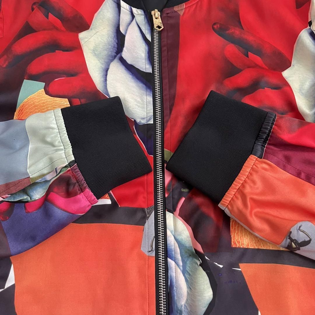 大きいサイズ】Paul Smith ポールスミス Rose Collage 18AW PRE COLLECTION ローズカレッジ MA-1 ブルゾン  XL ローズ 薔薇 ゴールド金具 - メルカリ