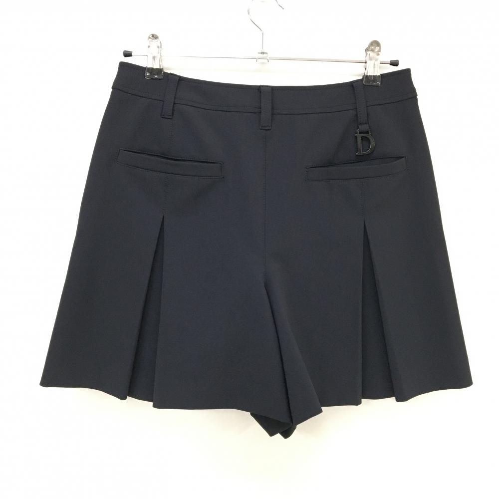 超 ダンスウィズドラゴン キュロットスカート 黒 プリーツ部ロゴ レディース 3 L ゴルフウェア Dance With Dragon