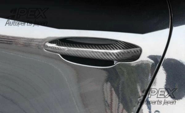 ◆ポルシェ マカン macan 2014-2020 年高品質 カーボン ドアハンドルフレーム スッテカー カバー 4pセット