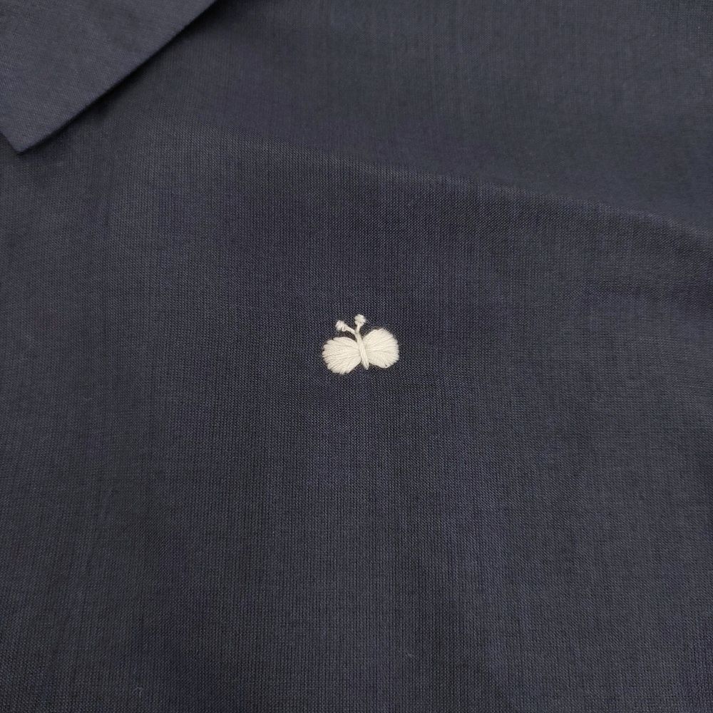 mina perhonen neutraali valoa 36 シャツドレス 定68200円 シルク