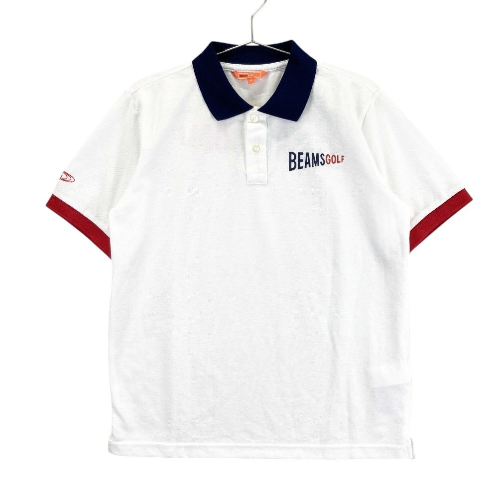 サイズ：M BEAMS GOLF ビームスゴルフ 半袖ポロシャツ ホワイト系