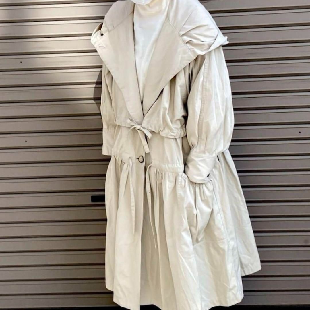 日本製 90s ヴィンテージ 品 TSUMORI CHISATO ツモリチサト イッセイミヤケ期 フ コート サイズM ベージュ系