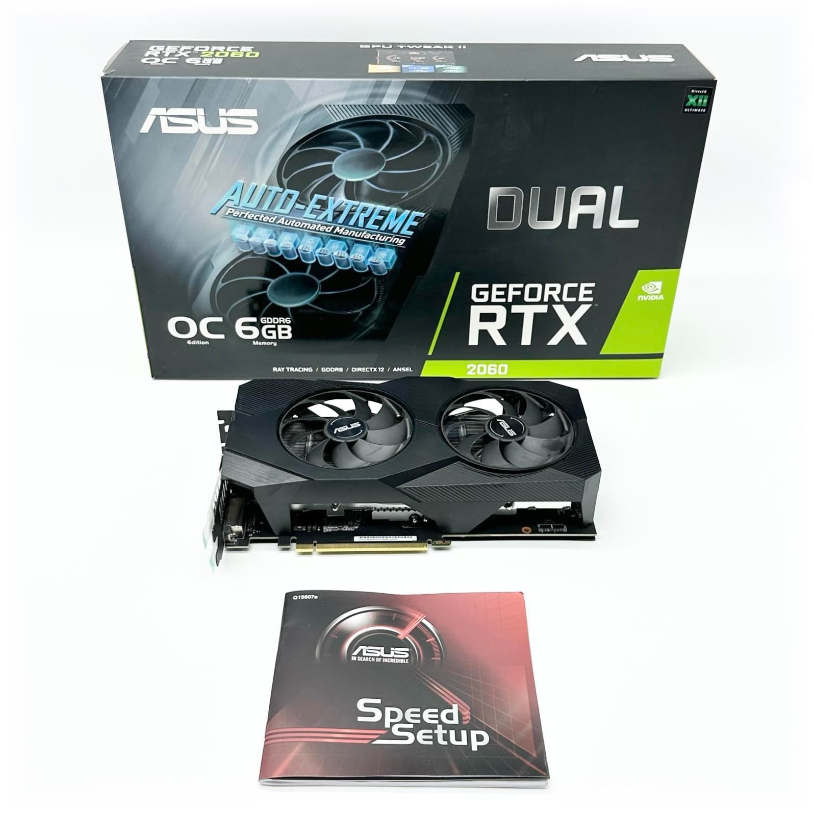 ASUS Dual GeForce RTX?2060 グラフィクスボード OC 6G DDR6 2.5 Slot