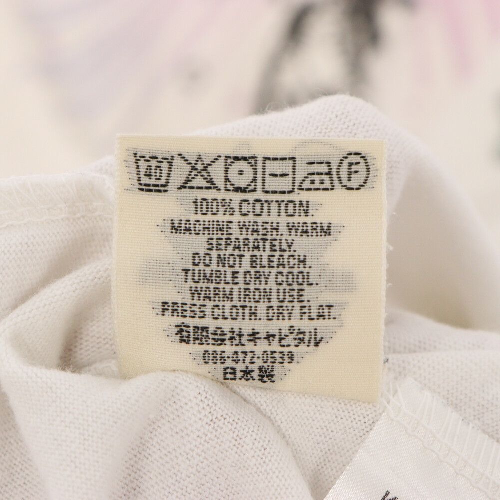 KAPITAL (キャピタル) 天竺 リンガー プリント半袖Tシャツ