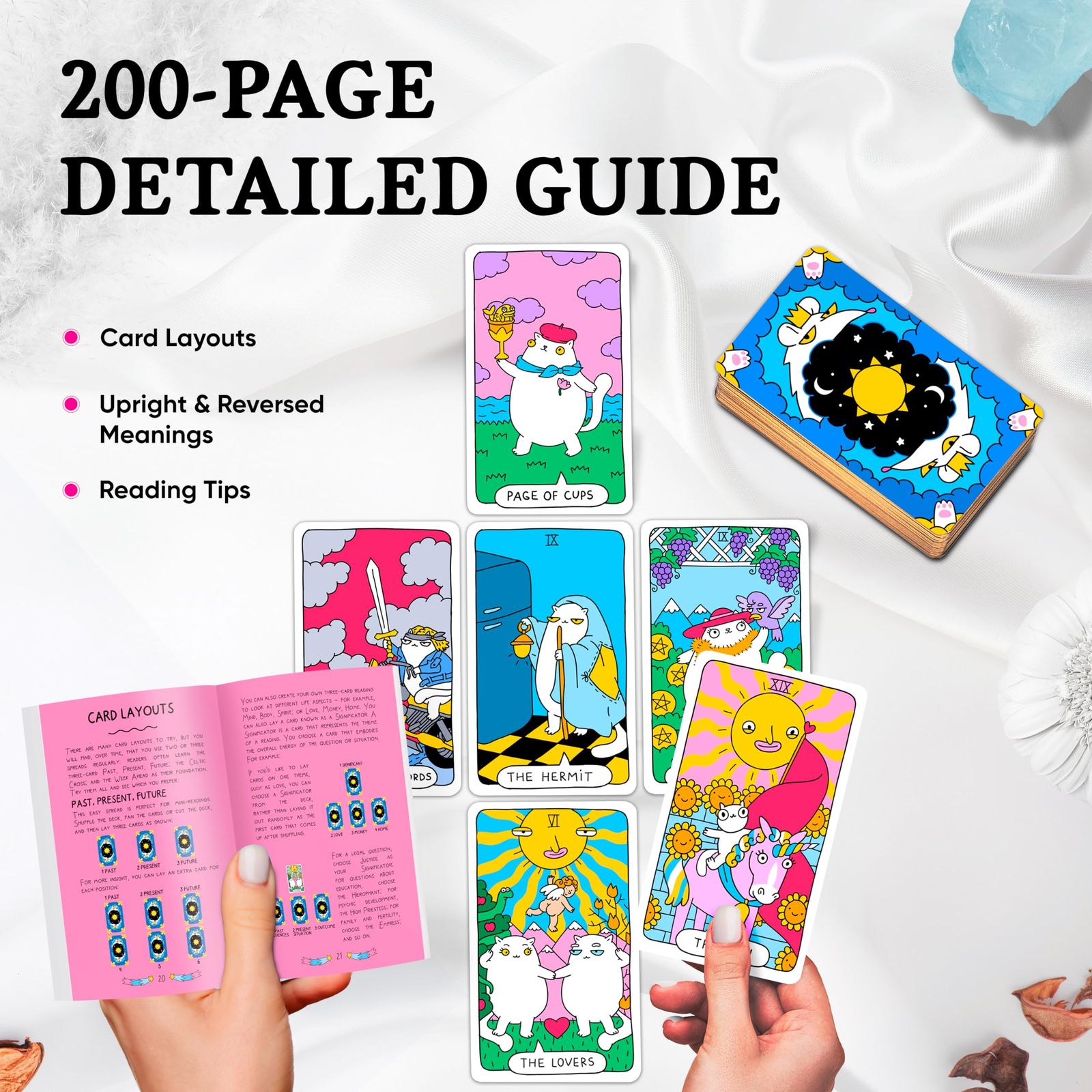 １点のみ✨入手困難な海外美麗デッキ✨太っちょ猫ちゃんたちのタロットカード 1点のみ✨入手困難な海外美麗デッキ✨太っちょ猫ちゃんたちの