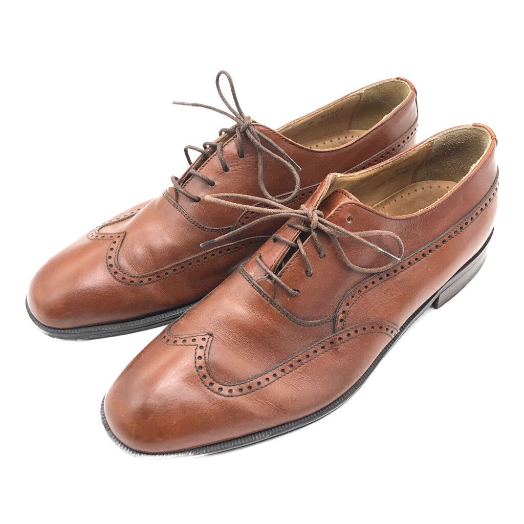 ソール交換済　極美品　フローシャイム　インペリアル　ウィングチップ　革靴　9.5 楽天市場】70s USA製 ビンテージ □ Florsheim Imperial 本革