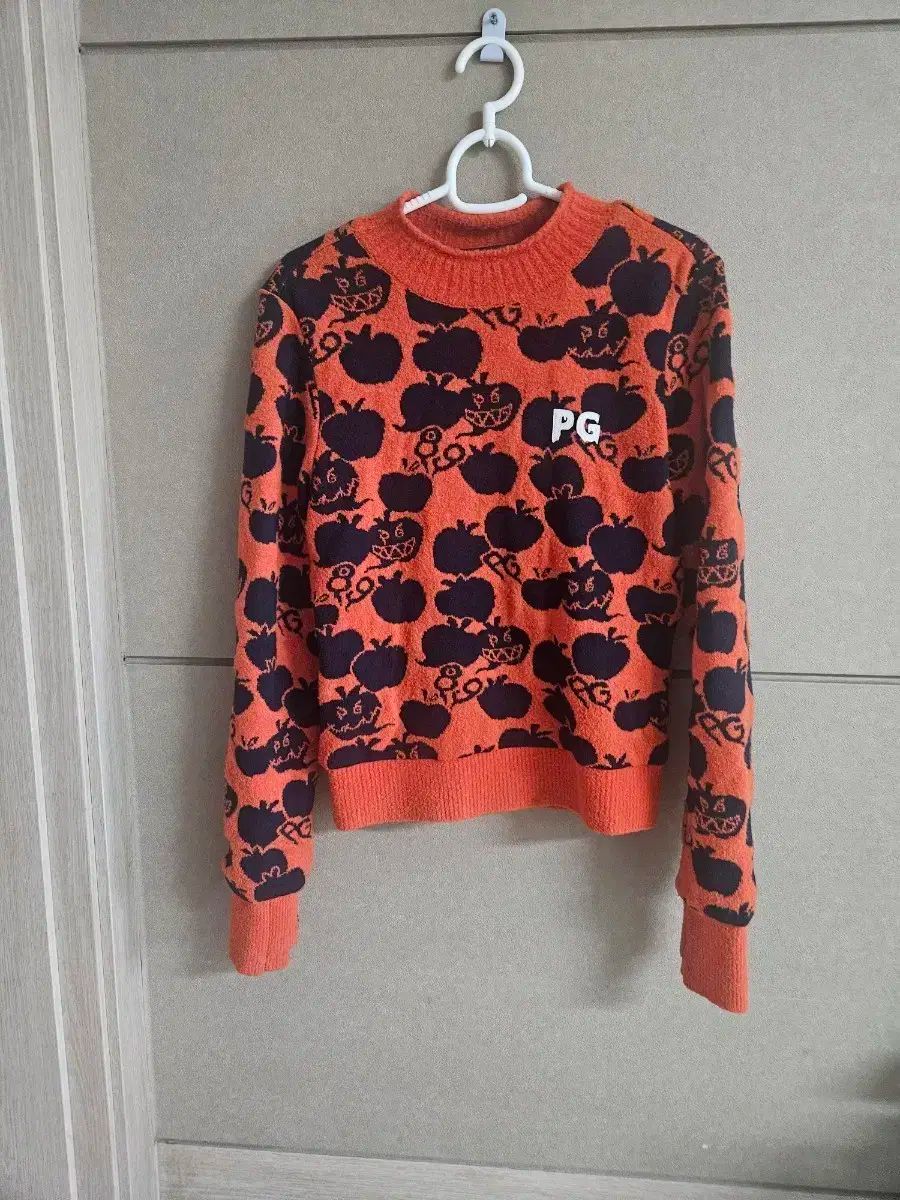 PEARLY GATES パーリーゲイツ ゴルフウェア レディースパンプキンニットオレンジ 1