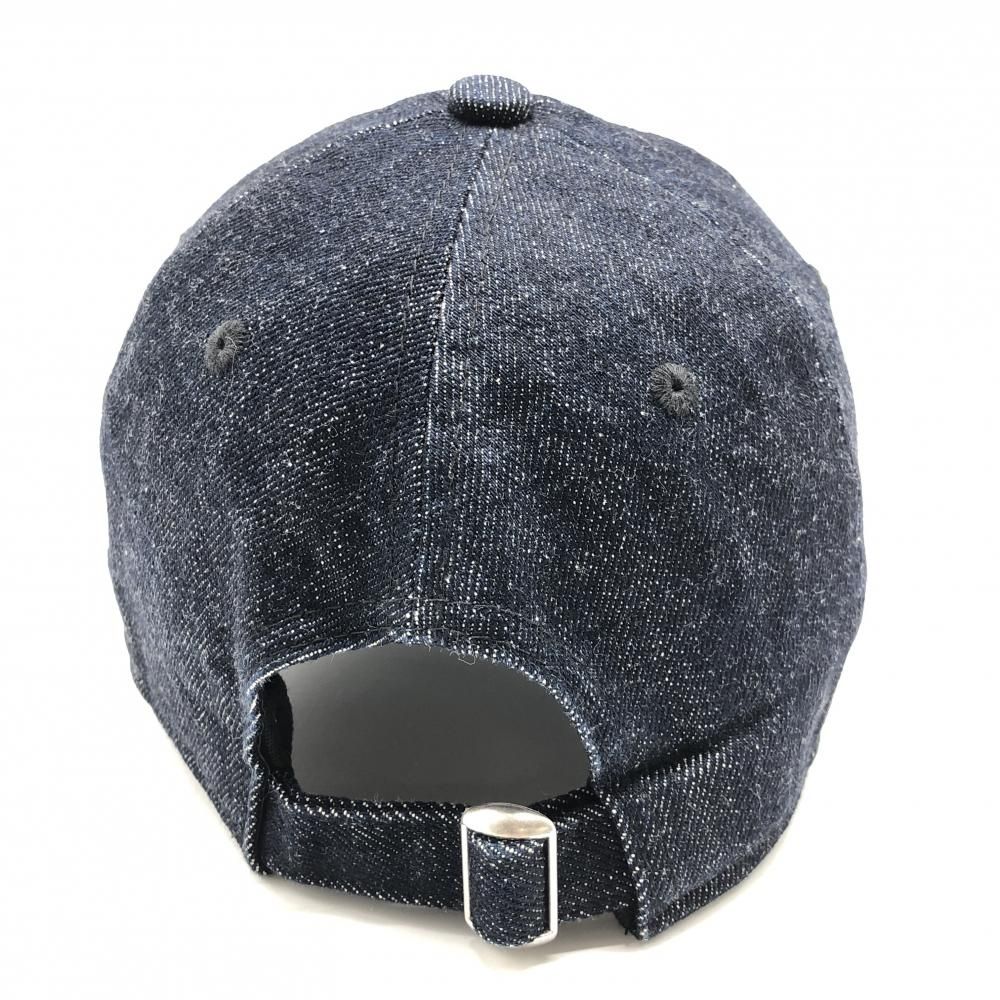 【レア！美品】レザレクション キャップ　デニム生地　ネイビー　ゴルフ レア！美品】レザレクション キャップ デニム生地 ネイビー