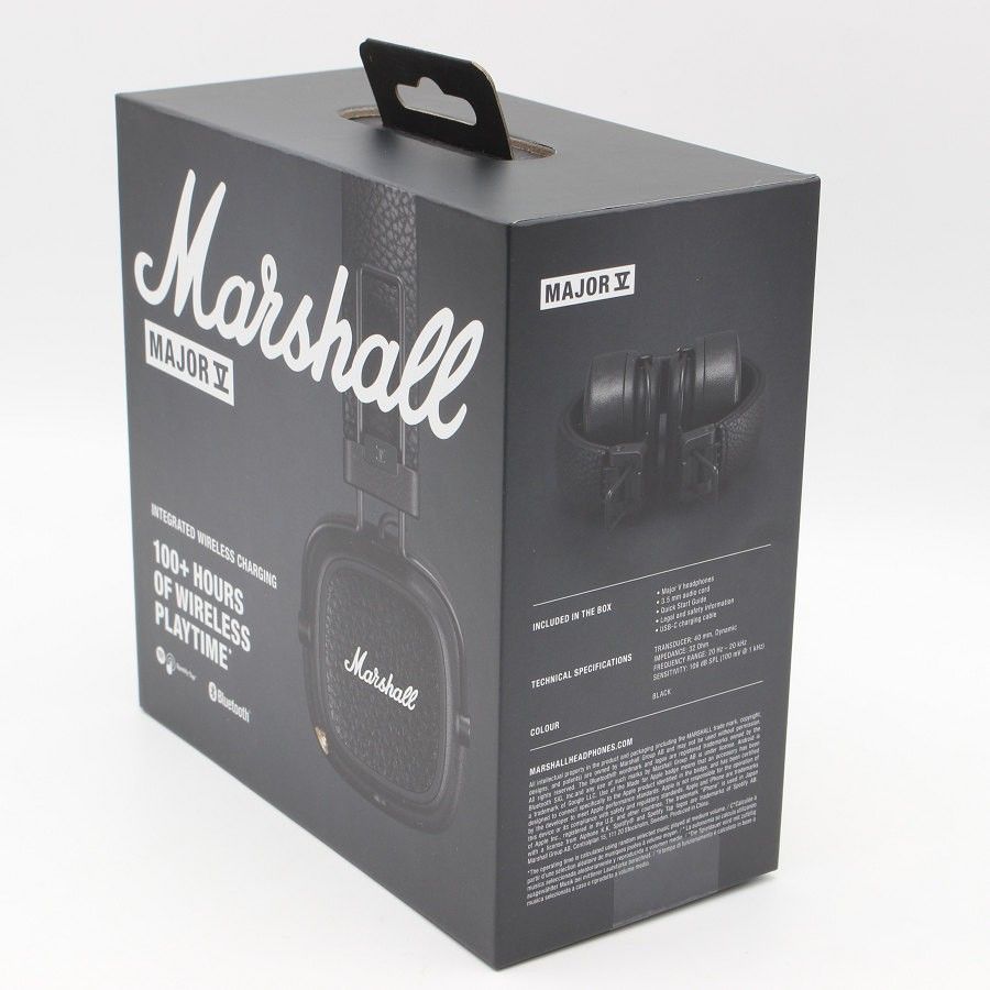 Marshall MAJOR V ブラック ヘッドホン ワイヤレス マーシャル 本体