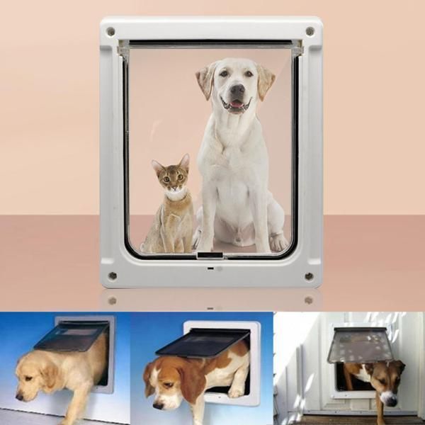 耐久性のある猫の犬のドアウィンドウゲート子猫キティトンネルペットフラップドア46x36CM