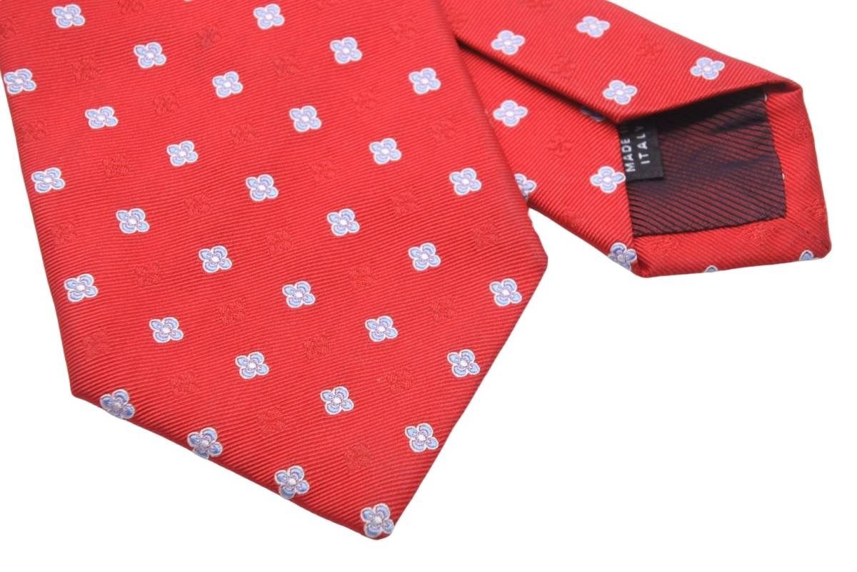 【極美品】BORRELLI シルク ネクタイ シルクサテンソリッドネクタイ／NR80／1432-2 | Silk Tie