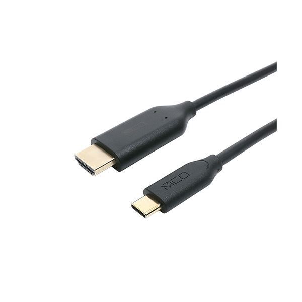 ナカバヤシ ミヨシType-C to HDMIケーブル 3m ブラック USD-FH30 BK 1本