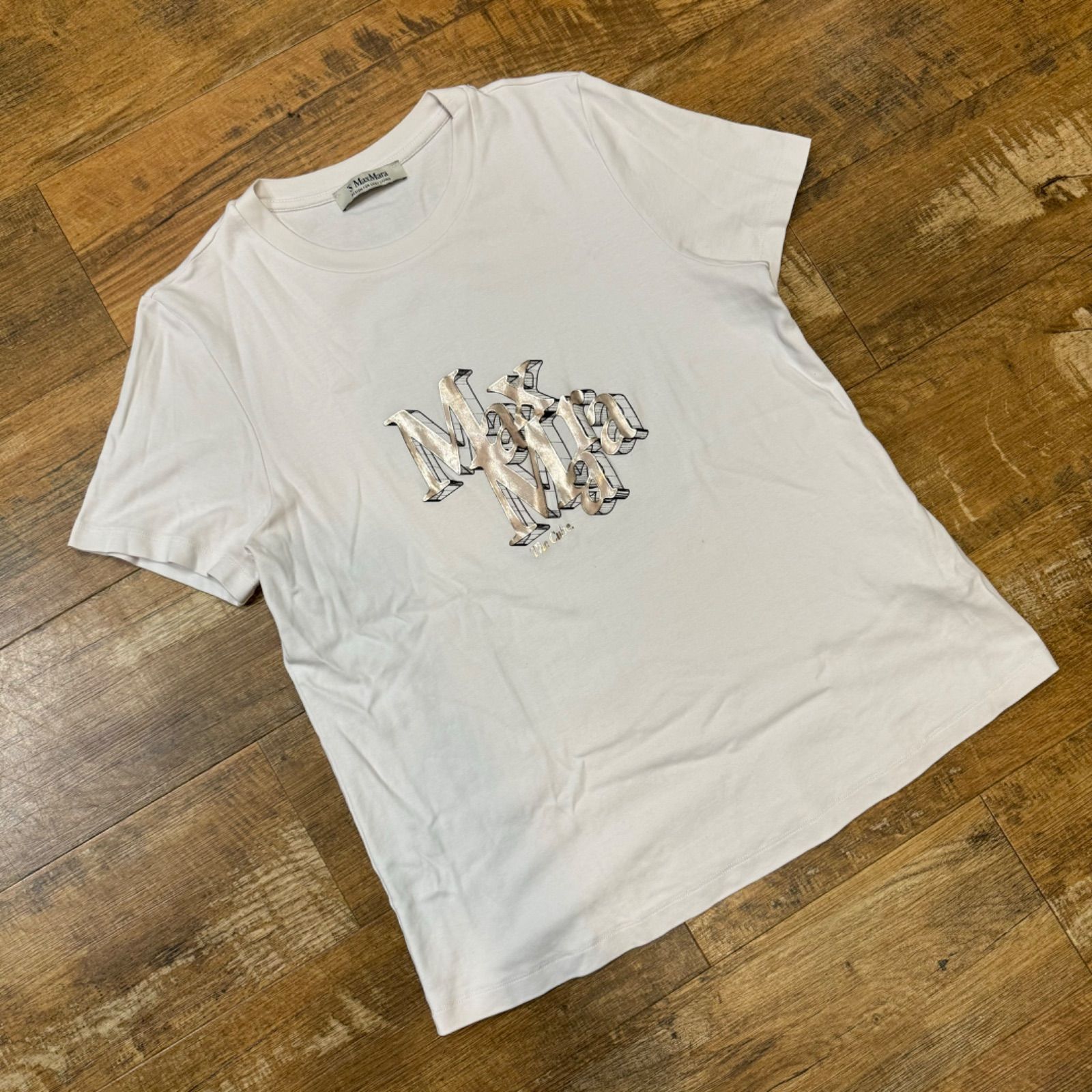 【S MAX MARA エス マックス マーラ】Tシャツ ONDA コットン ジャージー ロゴ スウェットシャツ