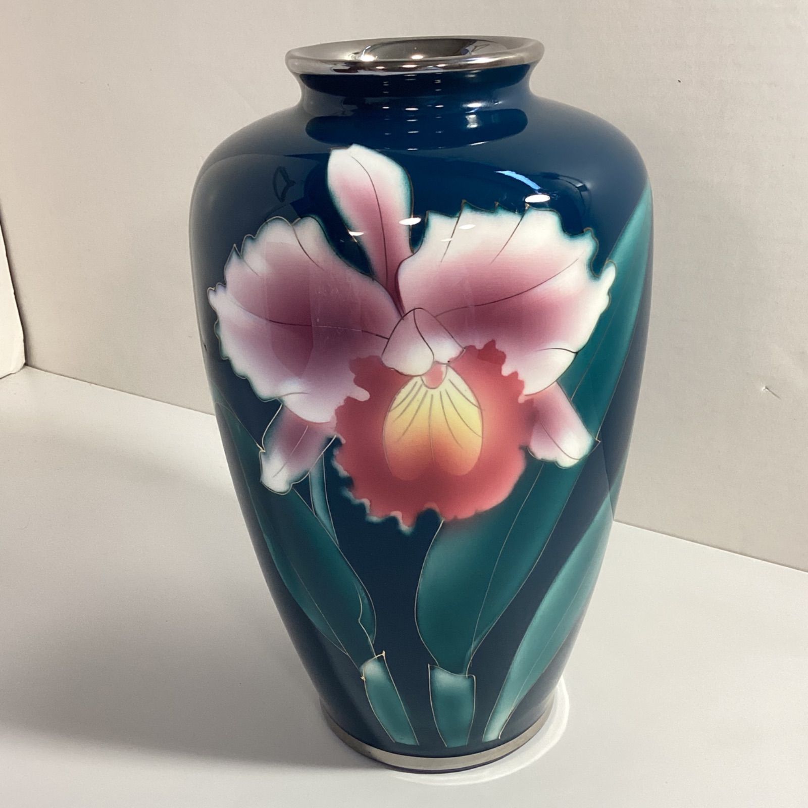 こくすいしっぽう 黒翠七宝 KOKUSUI 花瓶 壺 花入れ 美術陶芸品