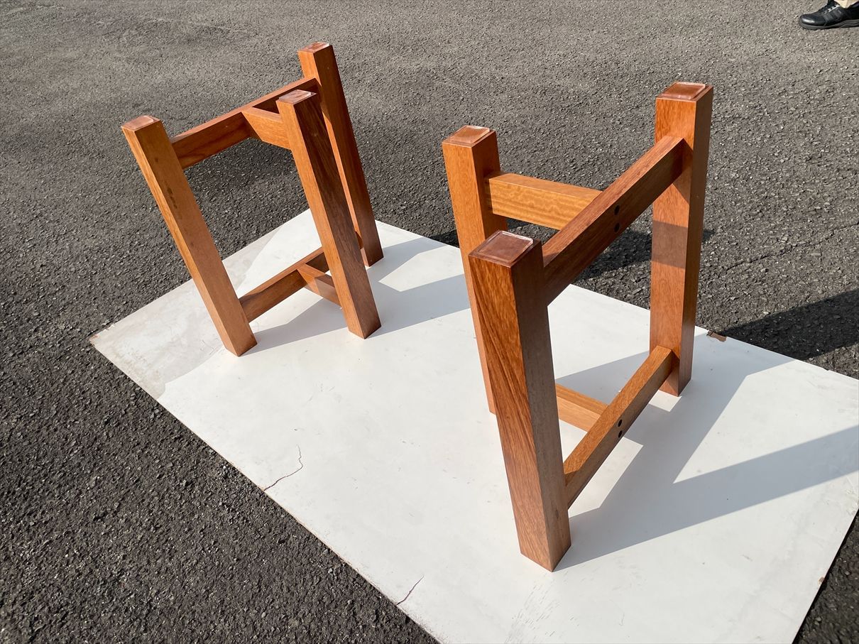 花林テーブル脚 1セット ダイニングテーブル 一枚板 花梨 カリン  