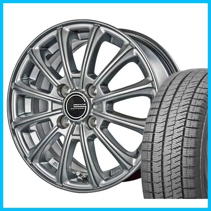 良品155/65R14スタッドレス 軽自動車用アルミホイールにブリザックVRX2