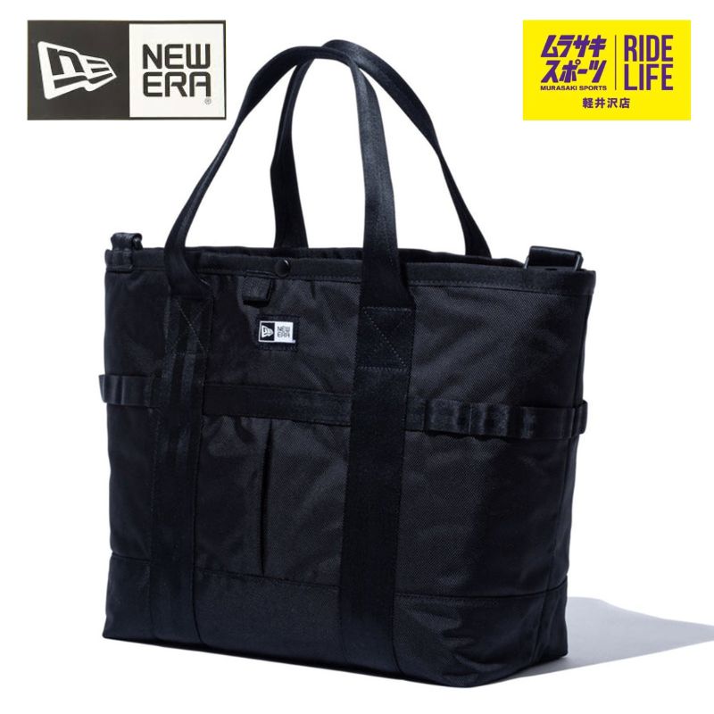 ムラスポ公式 NEW ERA ニューエラ トートバッグ ショルダーバッグ 2way 22L ブラック 11404124 ゴルフ フィットネス 学校などに♪ メンズ レディース