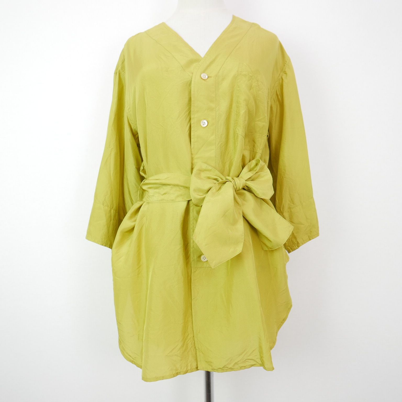 19SS FUMIKA UCHIDA フミカ ウチダ SILK SLEEP SHIRTS シルク 7分袖 