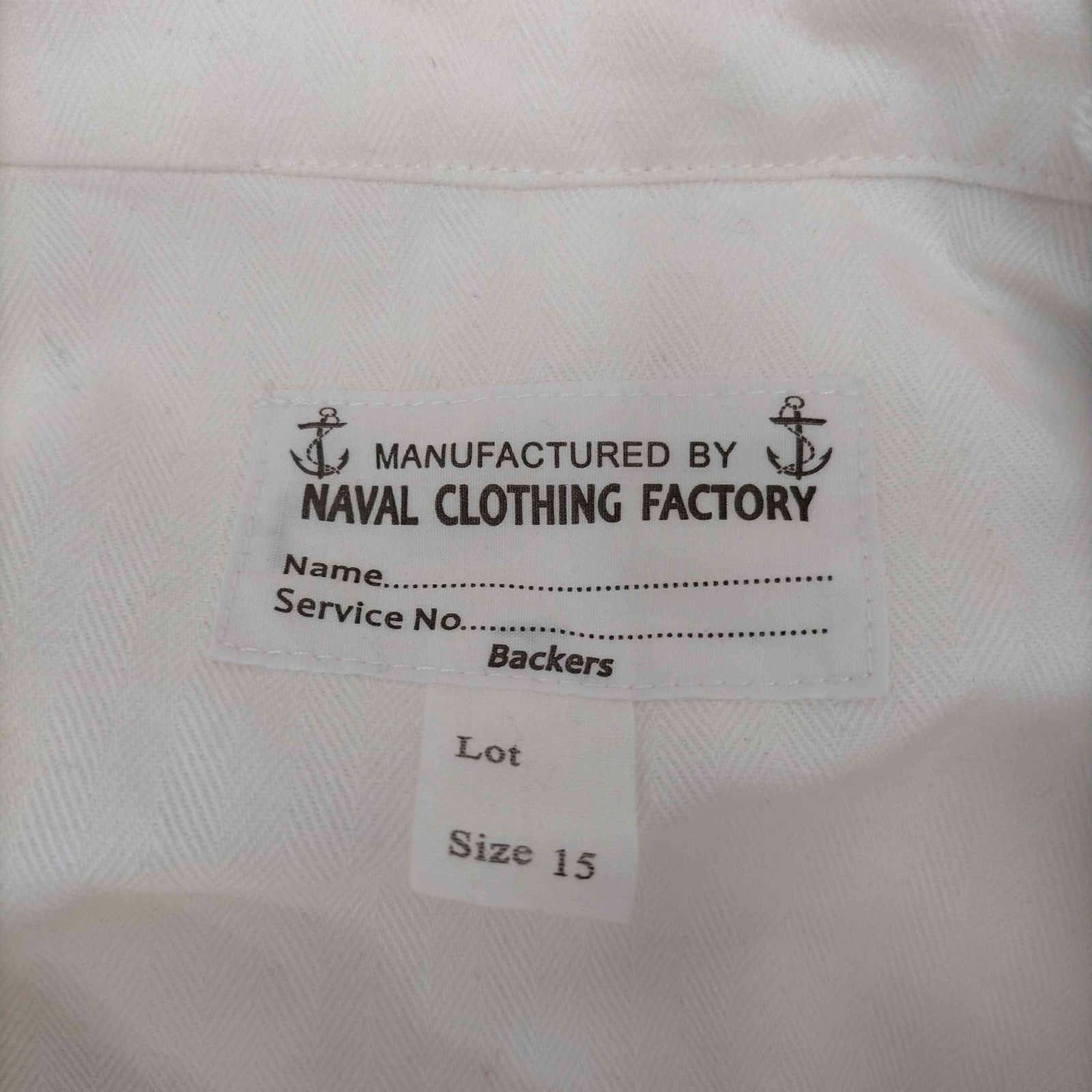 ナーバルクロッシングファクトリー NAVAL CLOTHING FACTORY コットン 