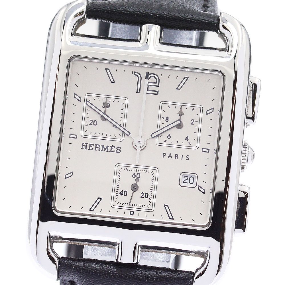 エルメス HERMES CC1.910 ケープコッド クロノグラフ クォーツ メンズ _876186