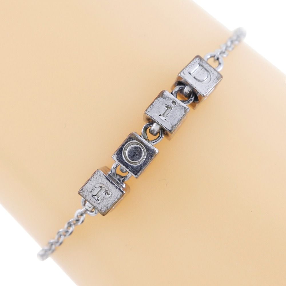 ブランドのギフト 中古】Christian Dior クリスチャンディオール メタル ライン ブレスレット