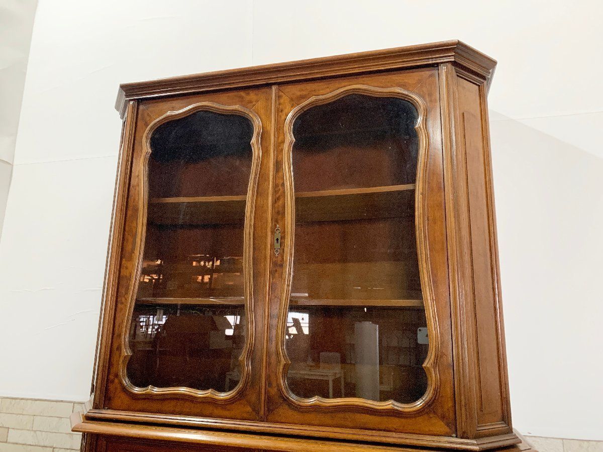 イタリア製 象嵌クラシック/ロココ鍵付きカップボード/ハイ